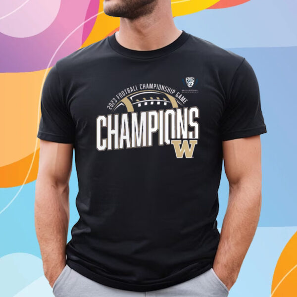 Washington Huskies 2023 Pac-12 Football Conference Champions T-Shirt