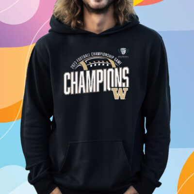 Washington Huskies 2023 Pac-12 Football Conference Champions T-Shirt Hoodie