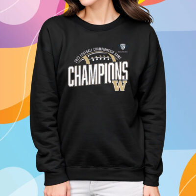 Washington Huskies 2023 Pac-12 Football Conference Champions T-Shirt Sweatshirt