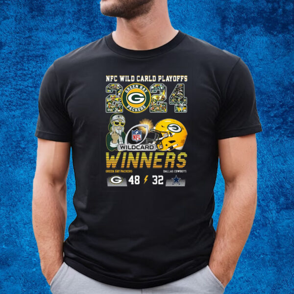 2024 Nfc Wild Carld Playoffs Winners Green Bay Packers 48 – 32 Dallas Cowboys T-Shirt