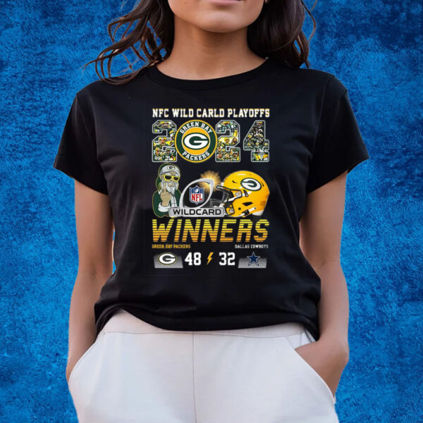 2024 Nfc Wild Carld Playoffs Winners Green Bay Packers 48 – 32 Dallas Cowboys T-Shirts