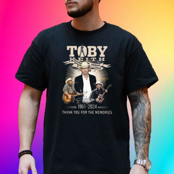 Toby Keith Signature 1961-2024 Thank For The Memories Shirt