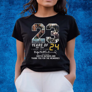 23 Years Of 2001 – 2024 Jack Bauer Kiefer Sutherland Thank You For The Memories T-Shirts