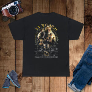 23 Years The Lord Of The Rings Rings Of Power 2001-2024 Thank You For The Memories T-Shirt