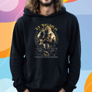 23 Years The Lord Of The Rings Rings Of Power 2001-2024 Thank You For The Memories T-Shirt Hoodie