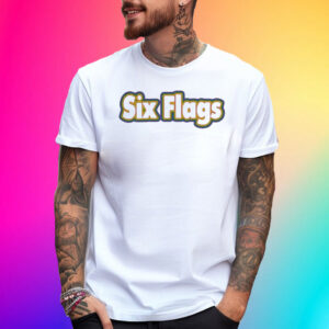 Six Flags Merch Rainbow Shirts