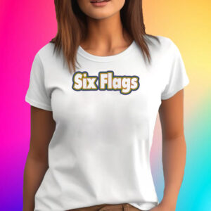 Six Flags Merch Rainbow Shirts