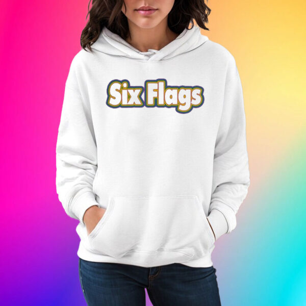 Six Flags Merch Rainbow Shirts