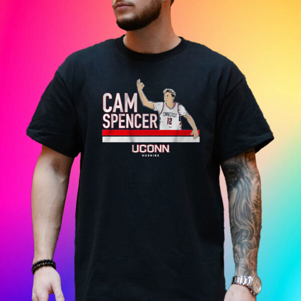 Uconn Basketball Cam Spencer Signature Pose T-Shirt