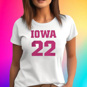 Iowa hawkeyes 22 white caitlin clark core Shirts