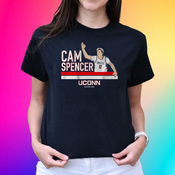 Uconn Basketball Cam Spencer Signature Pose T-Shirt