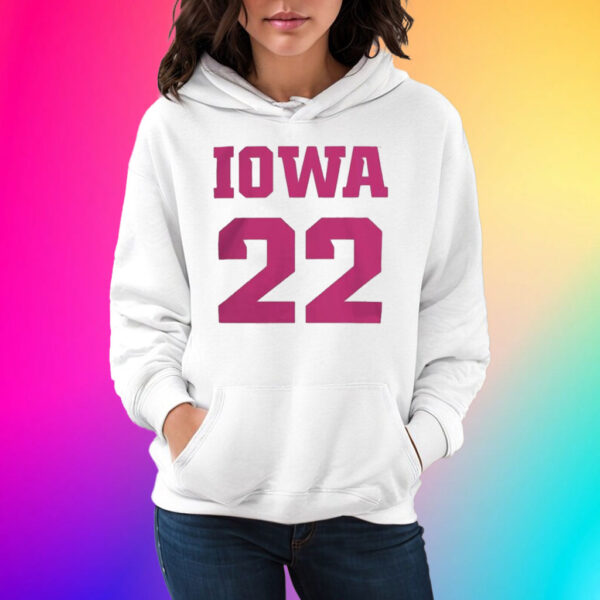 Iowa hawkeyes 22 white caitlin clark core Shirts