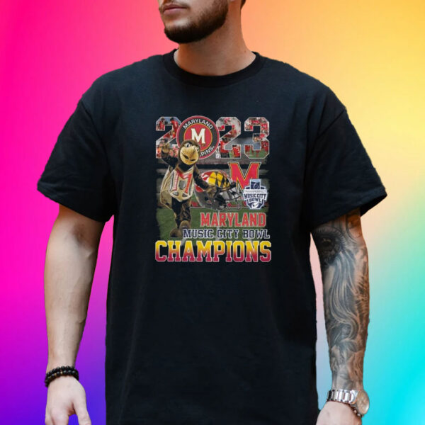 2023 Maryland Music City Bowl Champions T-Shirt