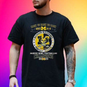 Michigan Wolverines Back To Back To Back 2023 Rose Bowl Football Champions Shirts