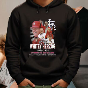 Whitey Herzog 1931-2024 Forever In Our Hearts Thank You For The Memories Shirt