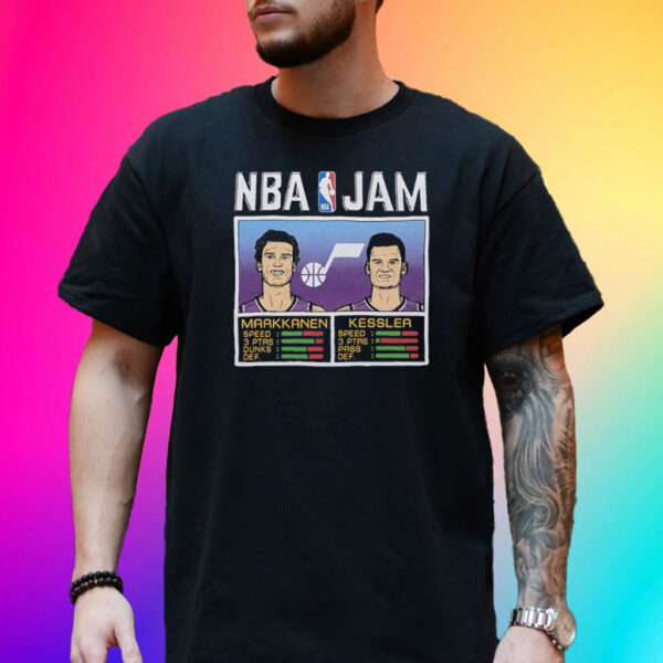 Nba Jam Jazz Markkanen And Kessler T-Shirt