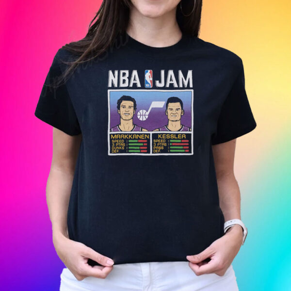 Nba Jam Jazz Markkanen And Kessler T-Shirt