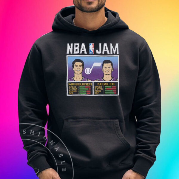 Nba Jam Jazz Markkanen And Kessler Shirt