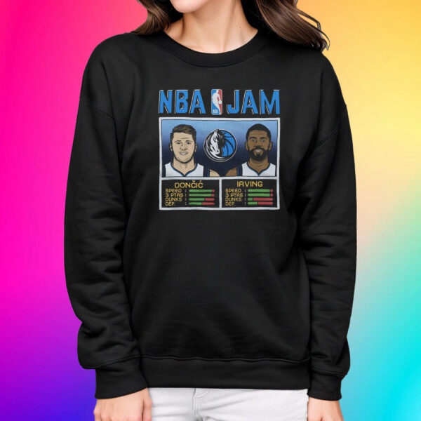 Nba Jam Mavericks Doncic And Irving T-Shirt