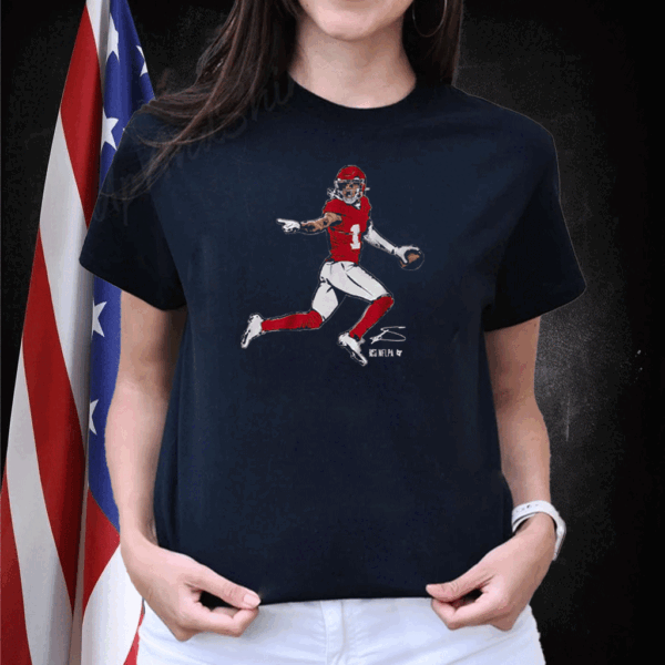 Stefon Diggs Houston Superstar Pose T Shirt