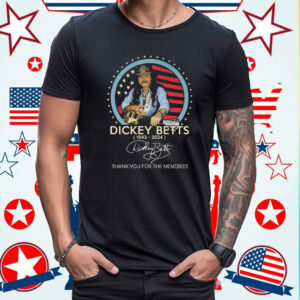 Dickey Betts 1943-2024 Signature Thank You For The Memories T-Shirt