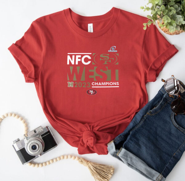 San Francisco 49ers 2023 Nfc West Division Champions Big Tall Conquer T-Shirt