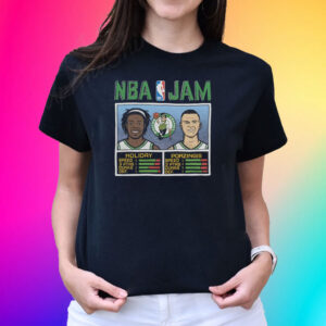 Nba Jam Celtics Holiday And Porzingis T-Shirt