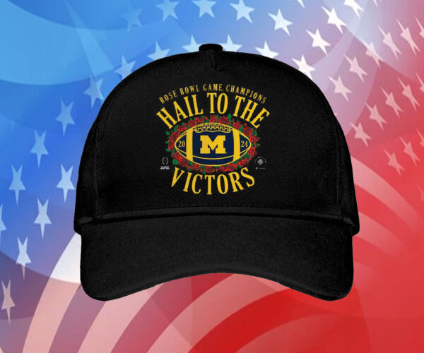 Official Michigan Rose Bowl Game Champions Hall To The Victors Hat