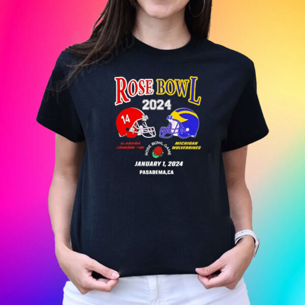 Rose Bowl 2024 Crimson Tide Vs Wolverines Football Shirts