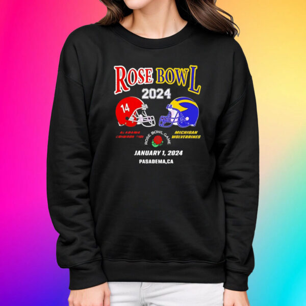 Rose Bowl 2024 Crimson Tide Vs Wolverines Football Shirts