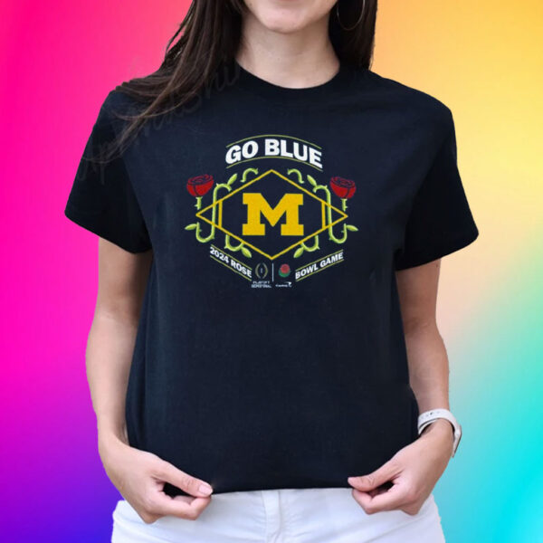 2024 Rose Bowl Game Champions Michigan Football T-Shirt