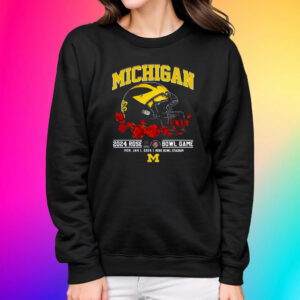 Official Michigan 2024 Rose Bowl Game Mon Jan 1 2024 Rose Bowl Stadium Shirts