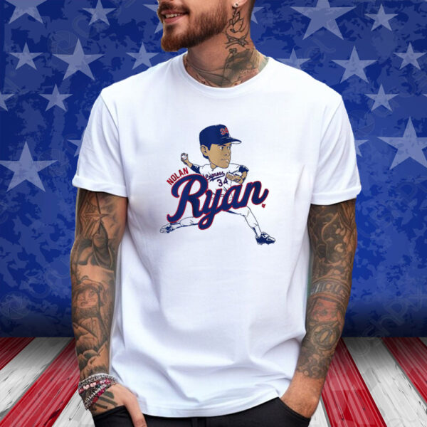 Nolan Ryan Texas Caricature 2024 T-Shirt