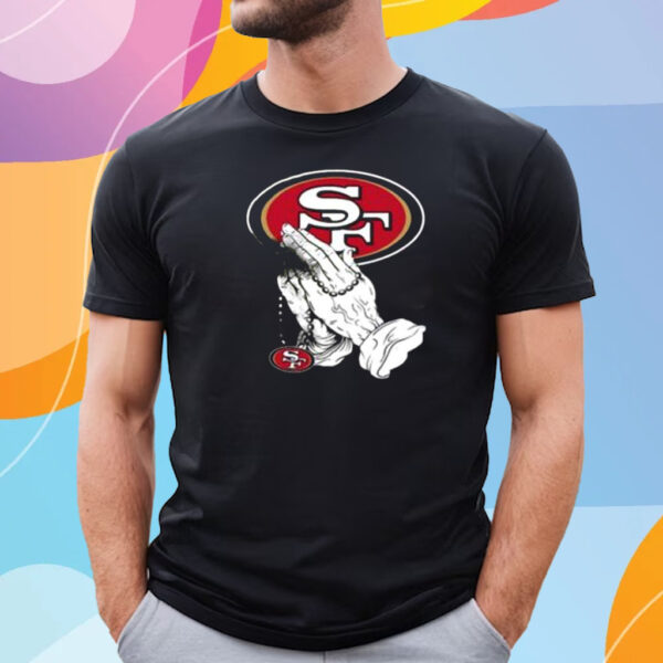 49ers Praying Hands T-Shirt