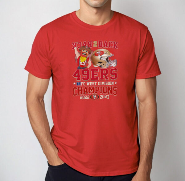 Back To Back 49ers NFC West Division Champions 2022 2023 Shirts