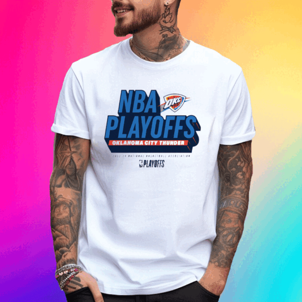 Oklahoma City Thunder 2024 Nba Playoffs Defensive Stance T Shirt