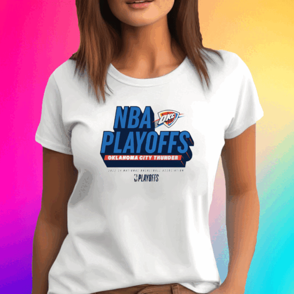 Oklahoma City Thunder 2024 Nba Playoffs Defensive Stance T Shirt