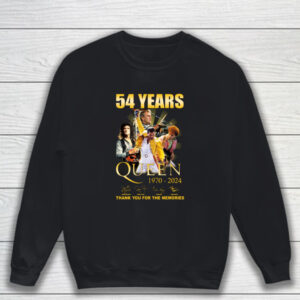 54 Years Queen 1970-2024 Thank You For The Memories T-Shirt Sweatshirt