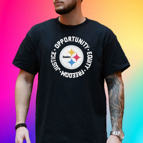 Pittsburgh steeler justice opportunity equity freedom Shirts