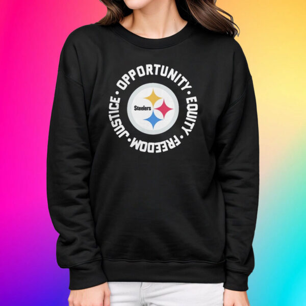 Pittsburgh steeler justice opportunity equity freedom Shirts