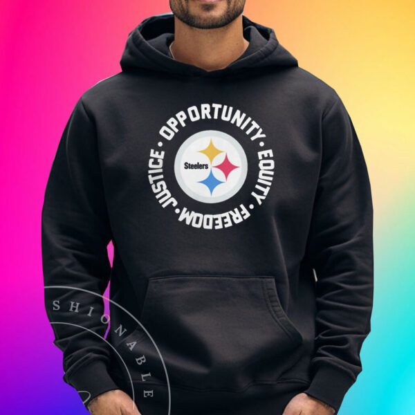 Pittsburgh steeler justice opportunity equity freedom Shirts