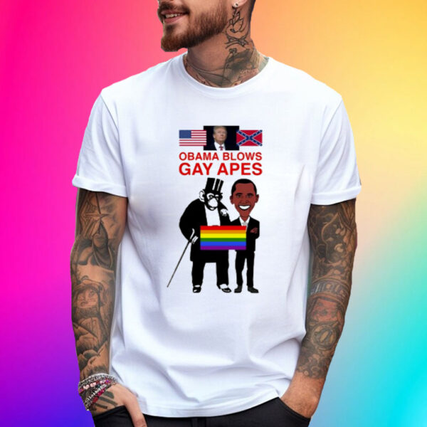 Donald Trump Obama Blows Gay Apes New Shirts