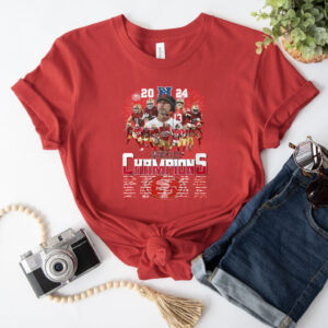 2024 San Francisco 49ers Champions Signatures T-Shirt