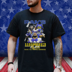 Rams Aaron Donald 2014-2023 Thank You For The Memories Shirts