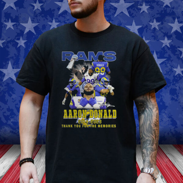 Rams Aaron Donald 2014-2023 Thank You For The Memories Shirts