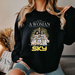 Never Underestimate A Woman Who Understands Basketball And Loves Chicago Sky Shirt