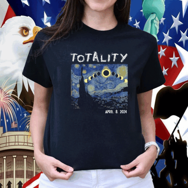 Art Solar Eclipse 2024 Totality April 8 Shirts