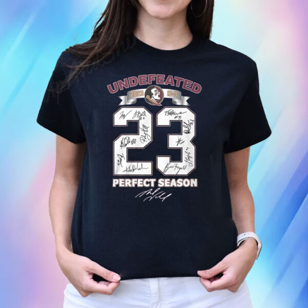 Seminoles Undefeated 2023 Perfect Season Signature Shirts