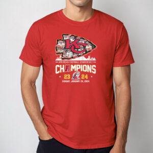 Chiefs American Football Conference Champions Sunday January 28 2024 T-Shirt