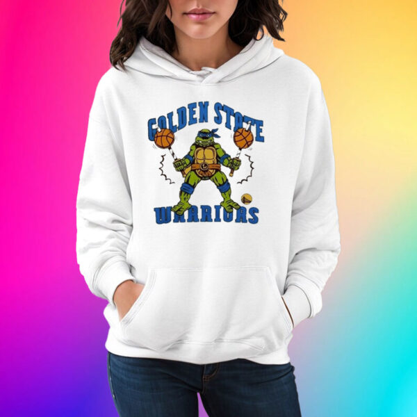 Tmnt Leonardo x Golden State Warriors Mascot Shirts